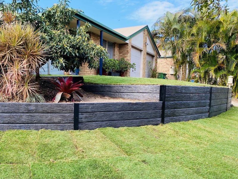 10 Sleeper retaining wall for home in Caboolture